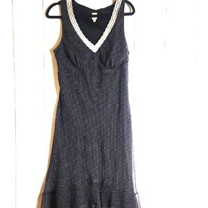 Black Perfect Y2K Polkadot Tiered  Ruffled Whimsigoth Pin-up  Ren Faire Dress